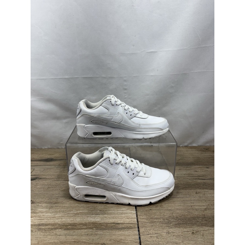 Nike Shoes Youth 5Y Women's 6.5 Air Max 90 LTR GS Triple White CD6864-100